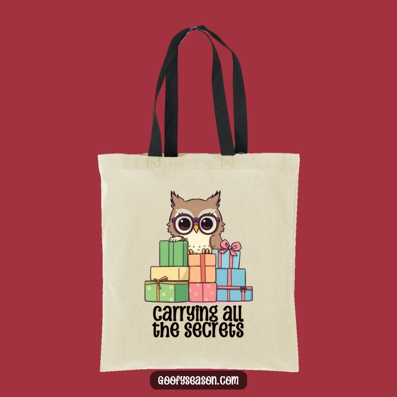 Funny Owl Spectacles Tote Bag: Curious Character Peeking Presents for Book Lovers