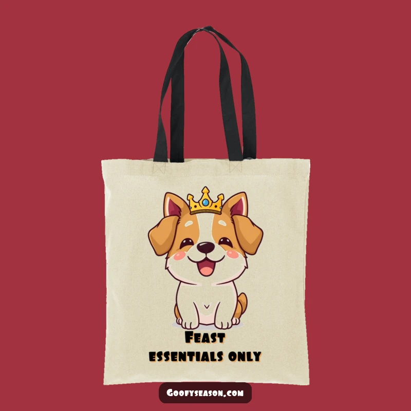 Funny Royal Dog Feast Tote Bag: Carry Your Feast in Style