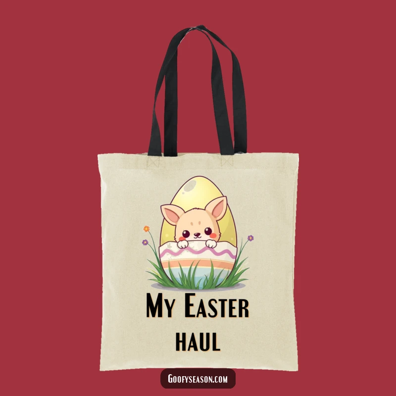 Funny Kawaii Easter Egg Tote Bag - Cute Animal Accessory, Excellent Funny Gift